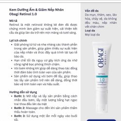 Kem OBAGI Retinol 1.0% trẻ hoá da – trị nám