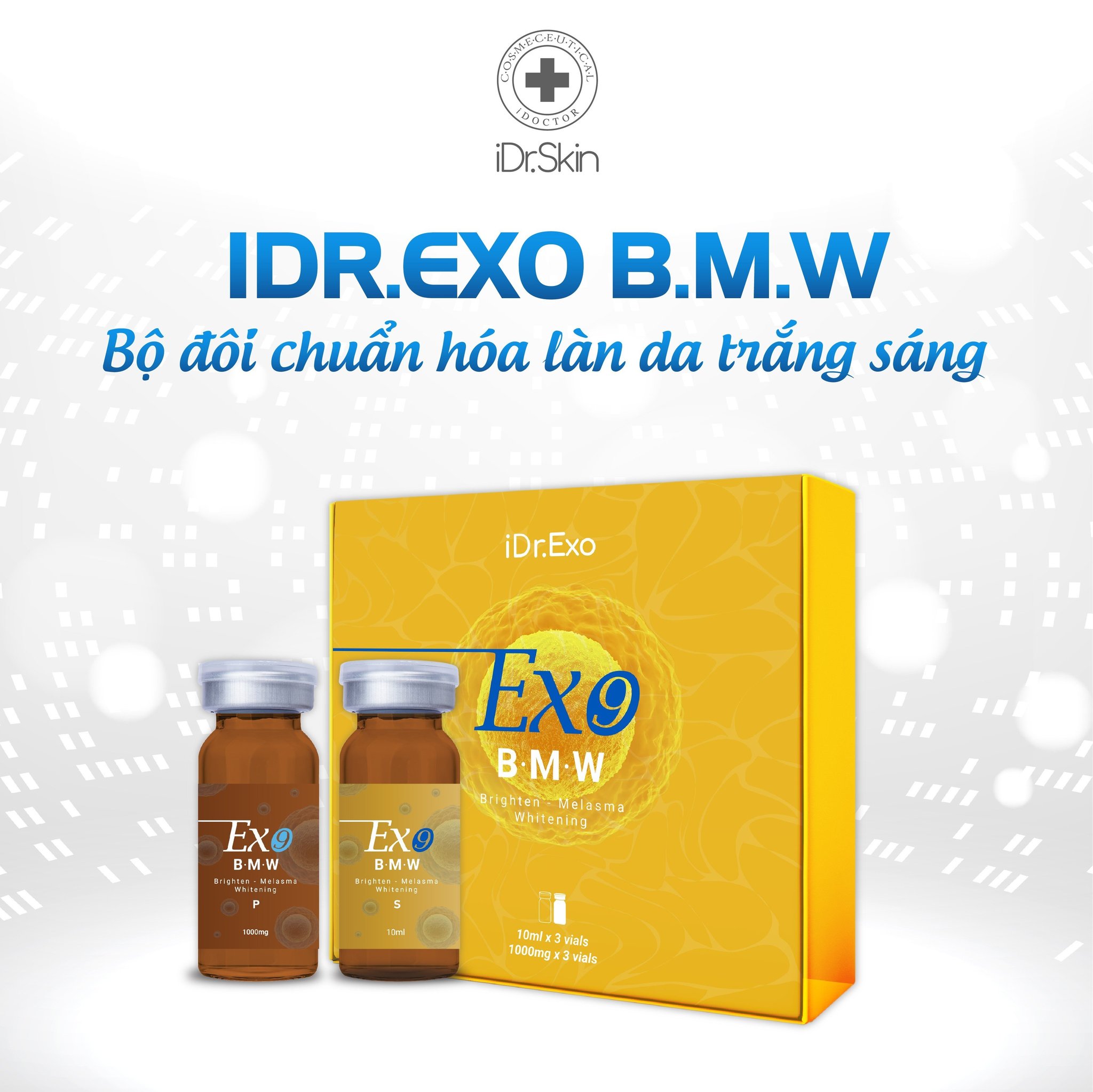 Cặp tinh chất trắng da, mờ nám Idr.Skin iDr.Exo BMW