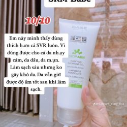 Gel rửa mặt dịu nhẹ Babe Stop AKN Purifying Cleansing Gel 200ml