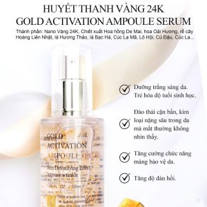 Huyết thanh vàng 24k Dr.Hedison Gold Activation Ampoule Serum 50ml