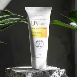 Kem chống nắng Mediworld UV Shield Tone Up Sun Cream make up bảo vệ da