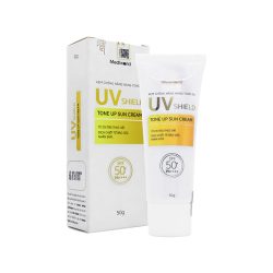 Kem chống nắng Mediworld UV Shield Tone Up Sun Cream make up bảo vệ da