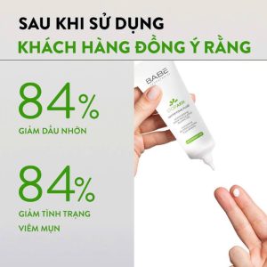 Kem dưỡng ẩm ngăn ngừa mụn, giảm bóng nhờn cho da dầu mụn Babe Stop AKN Mattifying Moisturiser 50ml