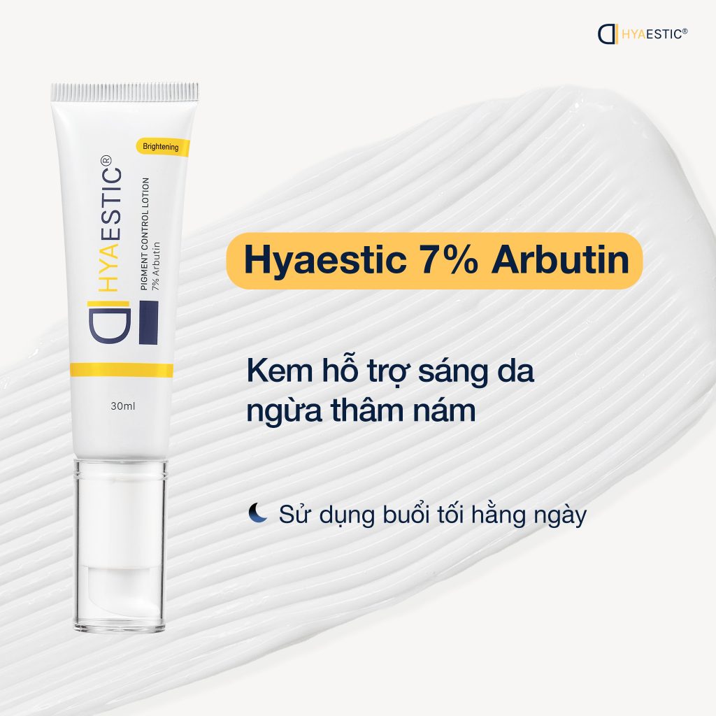 Kem hỗ trợ sáng da ngừa thâm nám Hyaestic Pigment Control Lotion 7% Arbutin (30ml)