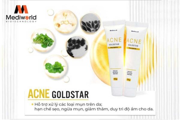 Kem trị mụn Mediworld Acne Goldstar hỗ trợ chăm sóc và xử lý mụn