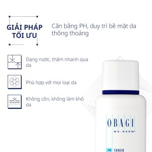 Nước Hoa Hồng Se Khít Lỗ Chân Lông Obagi Nu-Derm Toner Số 2 198ml