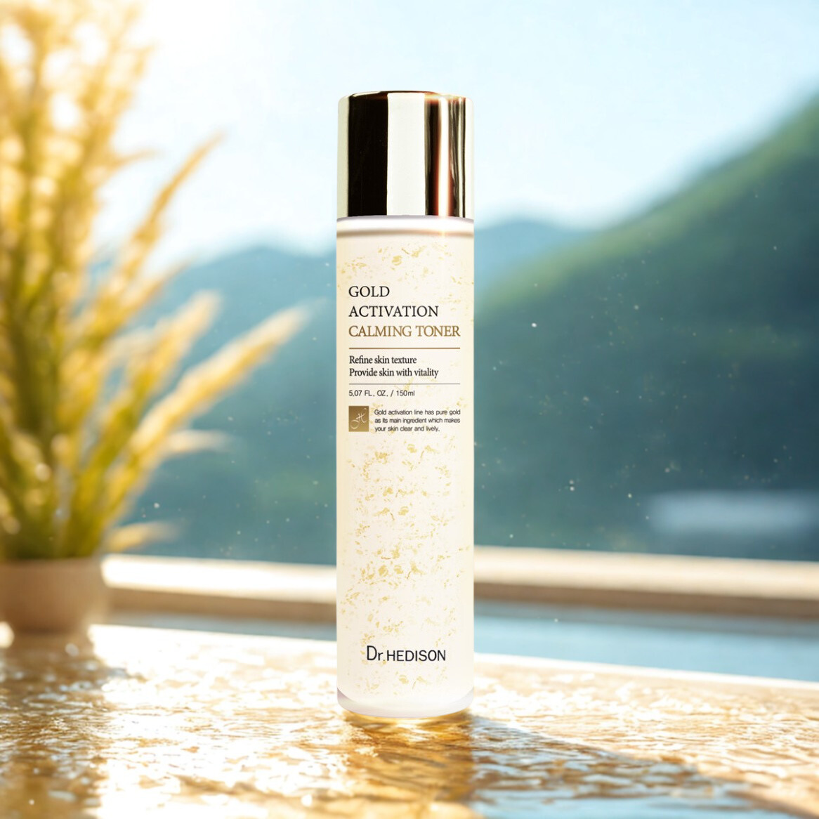 Nước hoa hồng tinh chất vàng Dr.Hedison Gold Activation Calming Toner - Ảnh 2
