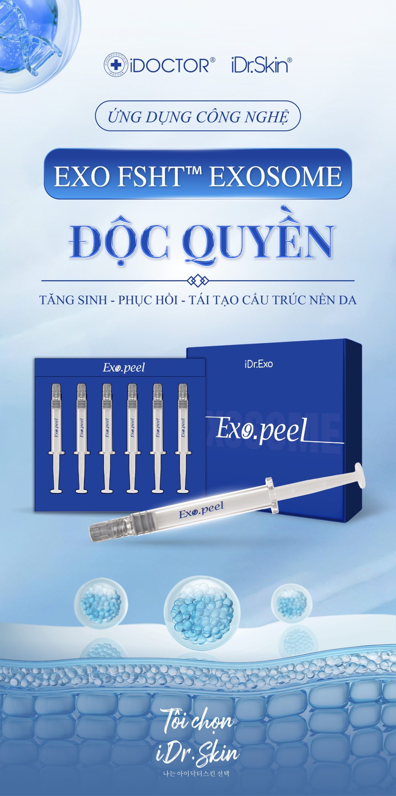 Peel vật lý căng bóng da Idr.Skin iDr.Exo Peel