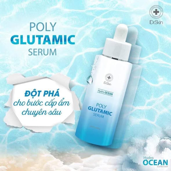 Serum cấp ẩm Idr.skin Hydro Ocean Poly Glutamic Serum cho da ẩm mượt (IDr Skin)