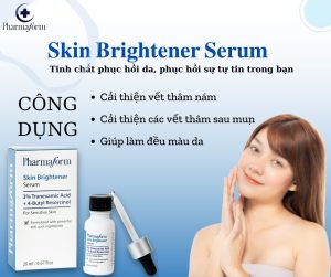 Serum hỗ trợ mờ nám, dưỡng sáng da Pharmaform Skin Brightener Serum