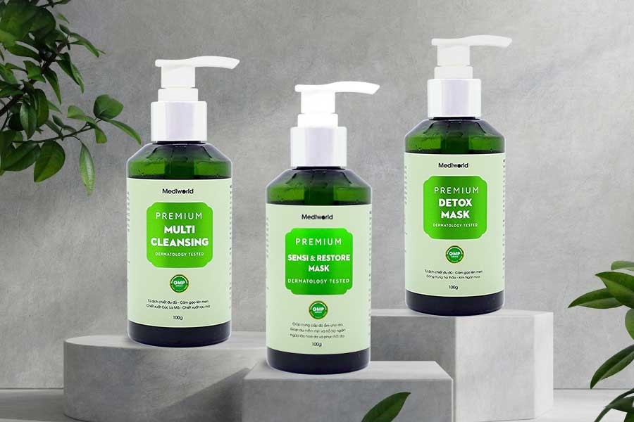 Sữa rửa mặt 2 trong 1 Mediworld Premium Multi Cleansing 150g