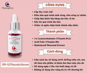 Tinh Chất Phục Hồi Cho Da Nhạy Cảm, Tổn Thương Pharmaform B9-12 Placenta Serum
