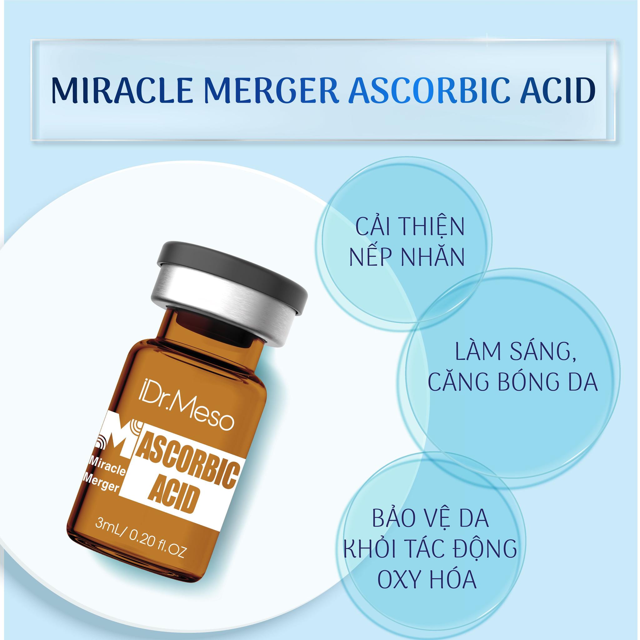 Tinh chất Meso huỷ nám Ascorbic 20% Idr Skin Idr.Meso Miracle Merger - Ảnh 2