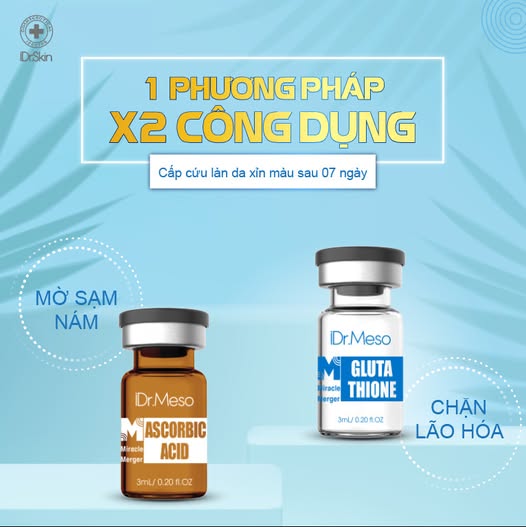 Tinh chất Meso huỷ nám Ascorbic 20% Idr Skin Idr.Meso Miracle Merger