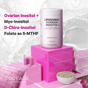Viên uống cân bằng nội tiết tố Codeage Liposomal Ovarian Inositol 120 viên