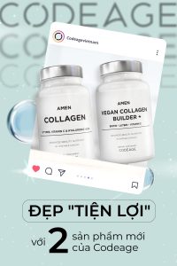 Viên uống tự sinh collagen thuần chay Codeage Amen Vegan Collagen Builder + lọ 30 viên