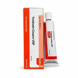 Kem giảm mụn, trẻ hóa da, ngăn ngừa lão hóa Tretinoin Actavis 0.025% USP Cream 20g Mỹ