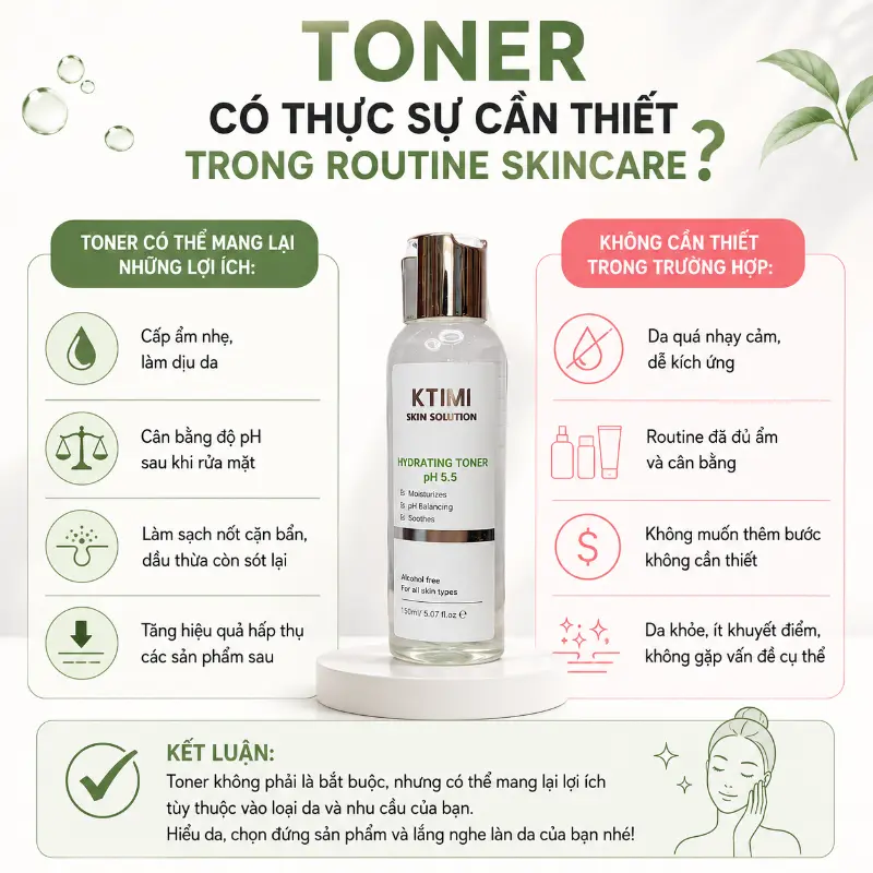 Toner Có Thực Sự Cần Thiết Trong Routine Skincare Không?